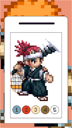 BLEACH Pixel Coloring Anime - Screenshot 2
