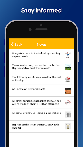 Nelson Netball Centre Screen 2