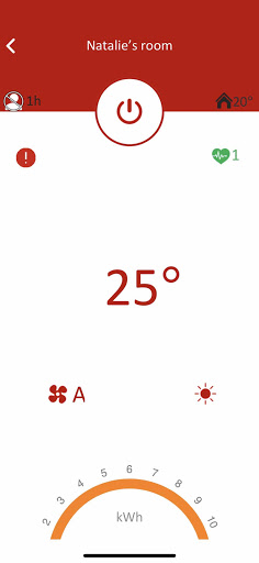 Android application Airconet+ screenshort