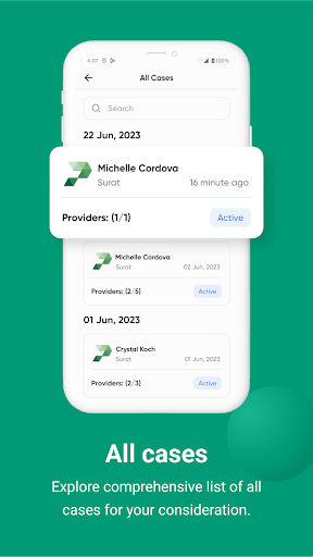 Android application Pairapros Admin screenshort