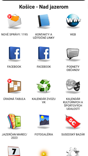Android application Košice - Nad jazerom screenshort