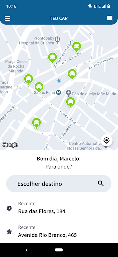 Android application Ted car screenshort