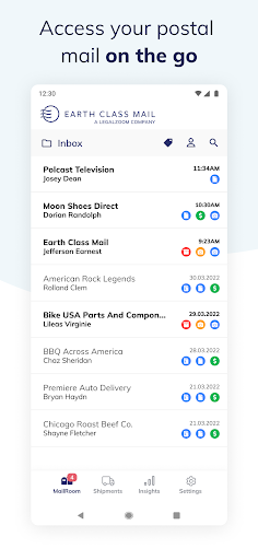 Earth Class Mail: Mailbox Scan Screen 3