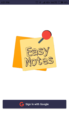 Android application Easy Notes - The Notes app screenshort