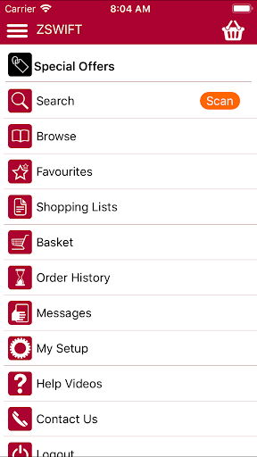 Food Options Screen 2