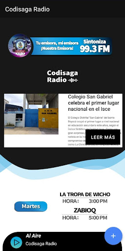 Android application CODISAGA RADIO screenshort