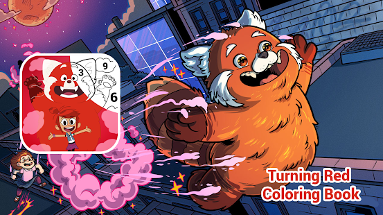 Turning Red coloring Mei Lee 1 APK screenshots 11