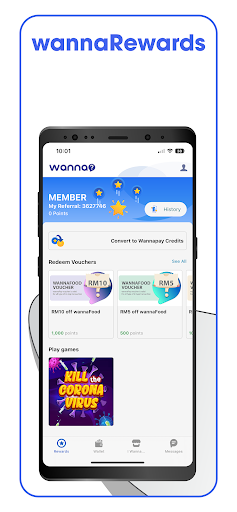 wanna - Pay,Rewards&more Screen 2