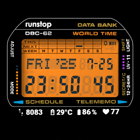 CASIO DBC-62 Watch Face screenshot 11