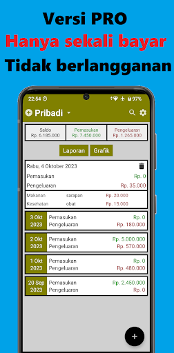 Android application Catatan Keuangan Ku - PRO screenshort