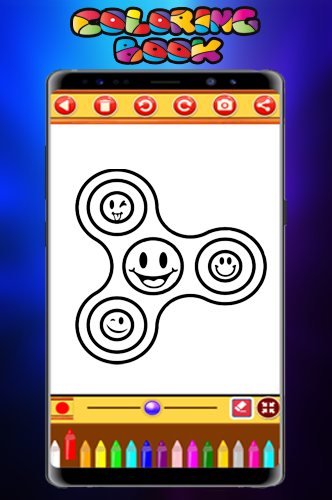 Spinner Coloring Book  Drawing Book Fidget