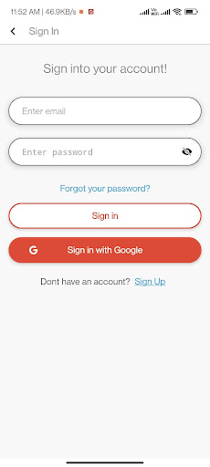 Android application JambHack screenshort