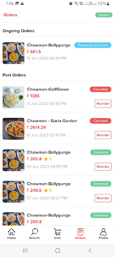 Chowman Food Order & Delivery Screen 3