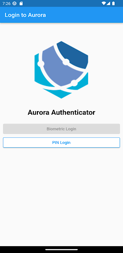 Aurora Authenticator Screen 2
