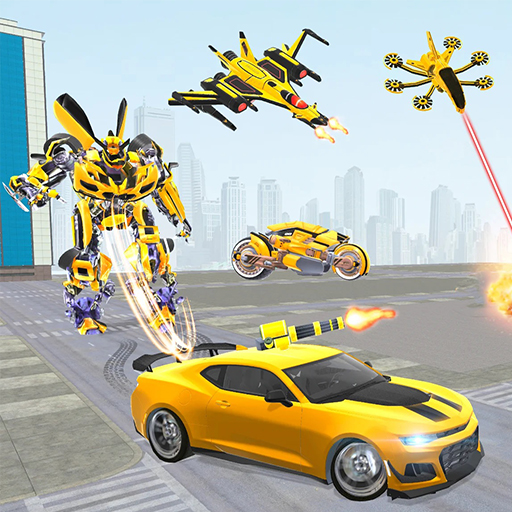 Car Helicopter Robot Fight