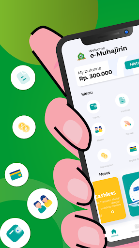 Android application e-Muhajirin screenshort
