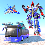 Us Police Bus Robot Transform War Robot Game Apk