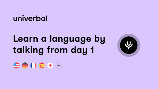 Android application Univerbal AI Language Learning screenshort