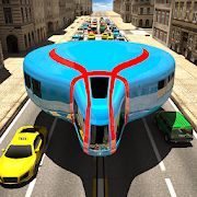 Gyroscopic Elevated Bus Simulator Public Transport