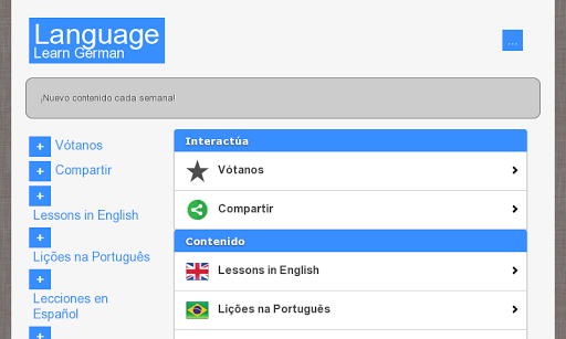 Learn German Screen 3