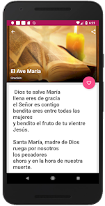 Captura 3 Ave Maria Oracion Español -100 android