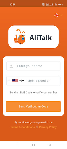 Android application AliTalk screenshort