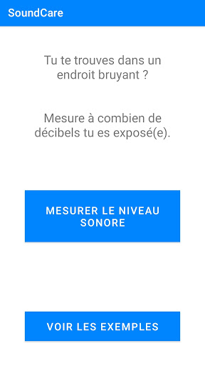 Android application SoundCare screenshort