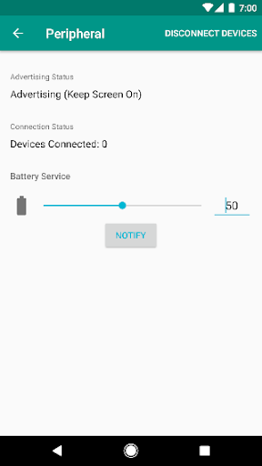 BLE Peripheral Simulator Screenshot 1 - AppWisp.com