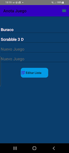 Android application Anota Juegos screenshort