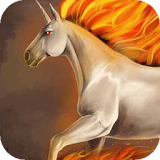 Horse with fiery mane LWP icon