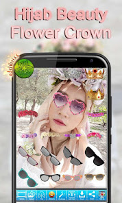 Screenshot 4 Hijab Beauty Flower Crown android