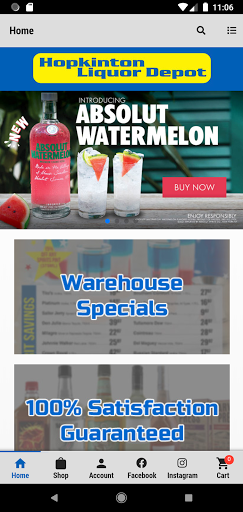 Android application Hopkinton Liquor Depot screenshort