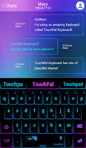 TouchPal Neon Light Theme For PC installation