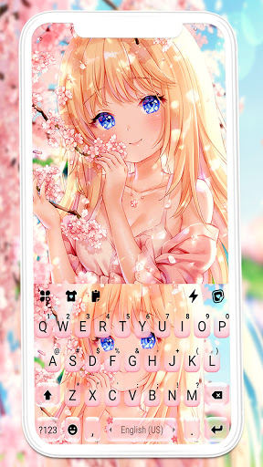 Android application Cute Sakura Girl Theme screenshort
