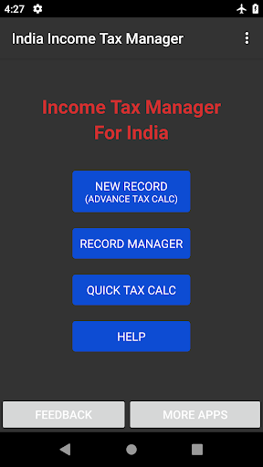 Android application India Income Tax Manager screenshort