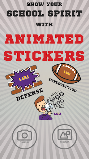 LSU Tigers Animated Selfie Sti