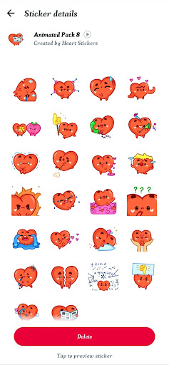 Love Heart Stickers-WASticker Screen 2