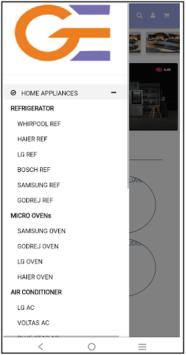 Android application Guddambe Electronics screenshort