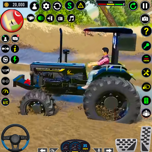 Indian Farming Tractor Games Logo