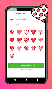 Captura 10 WAStickerApps Stickers De Amor android