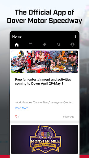 Android application Dover Motor Speedway screenshort