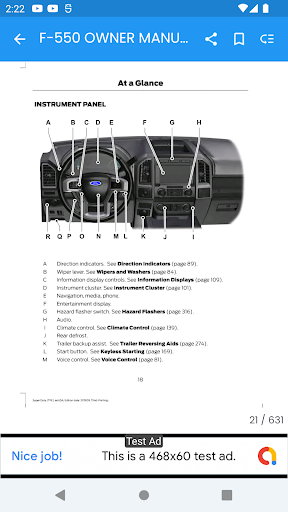 Ford Car Owners Manual Screen 2
