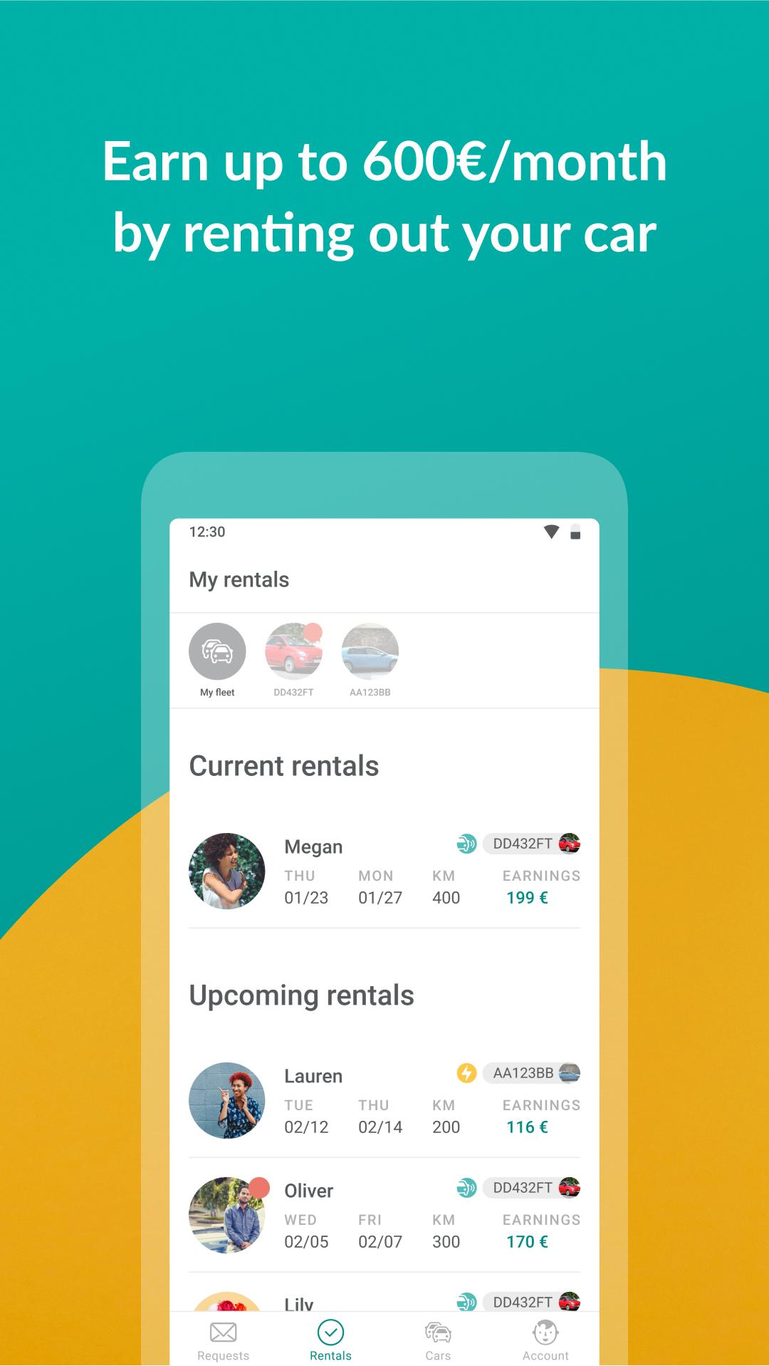 Android application OuiCar : Car rental screenshort