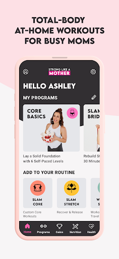 Screenshot of Get Mom Strong