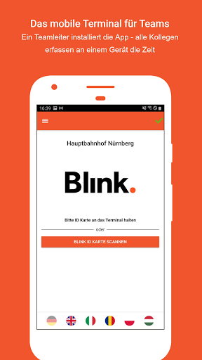 Android application Blink Terminal screenshort