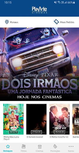 Android application PlayArte Cinemas screenshort