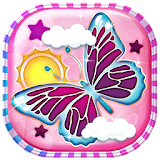 Purple Butterfly HD Wallpaper icon