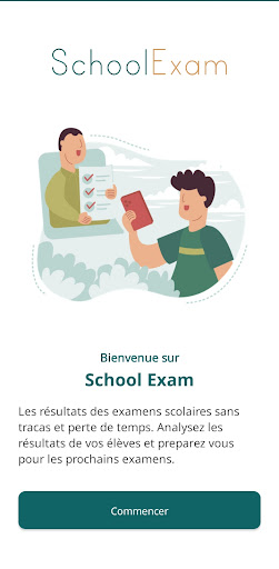 Android application SchoolExam screenshort
