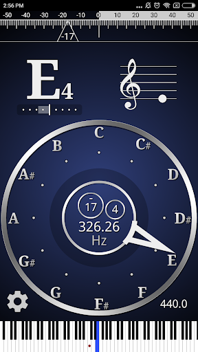 Android application CarlTune - Chromatic Tuner screenshort