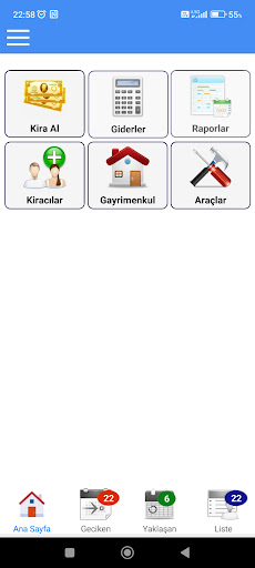Android application Rental Tracking screenshort